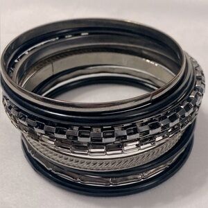 Set of Eight (8) Bangle Bracelets